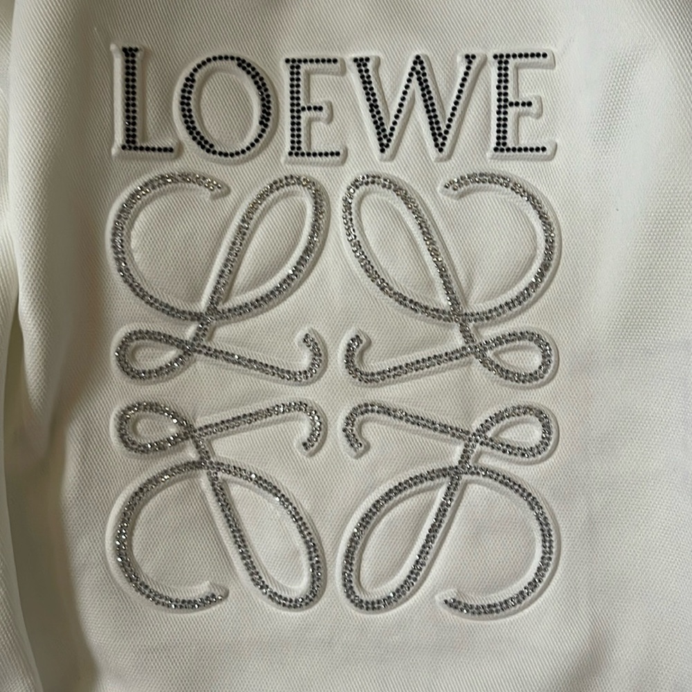 Loewe Cream Women's Crew Neck Sweater - Picture 2 of 4